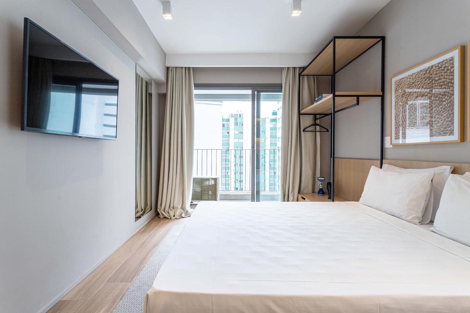 סאו פאולו Apartamentos Proximos Ao Masp E A Metros Da Estacao Consolacao E Avenida Paulista - Next Haddock מראה חיצוני תמונה
