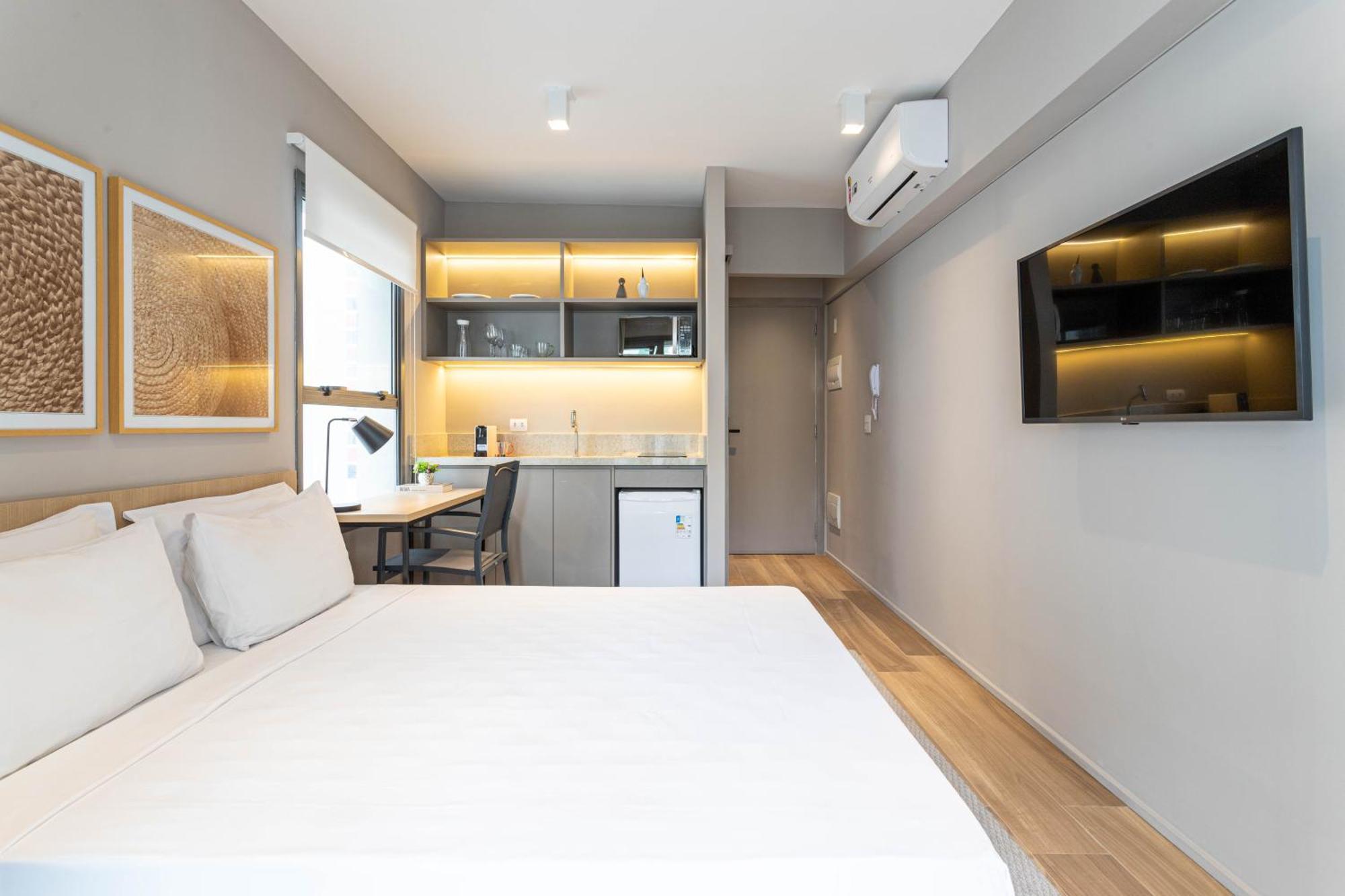 סאו פאולו Apartamentos Proximos Ao Masp E A Metros Da Estacao Consolacao E Avenida Paulista - Next Haddock מראה חיצוני תמונה