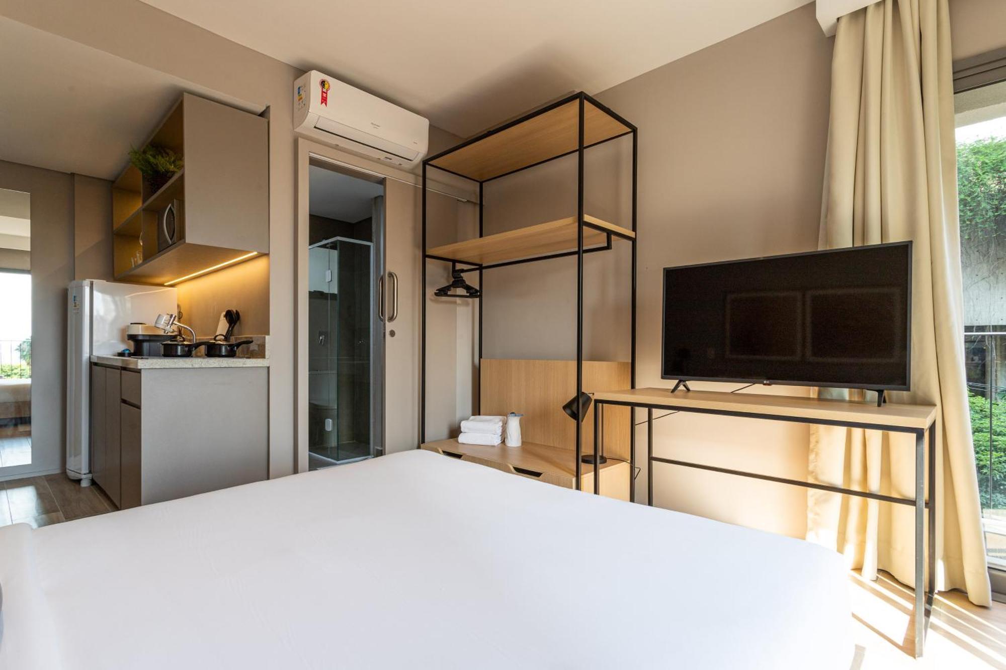 סאו פאולו Apartamentos Proximos Ao Masp E A Metros Da Estacao Consolacao E Avenida Paulista - Next Haddock חדר תמונה