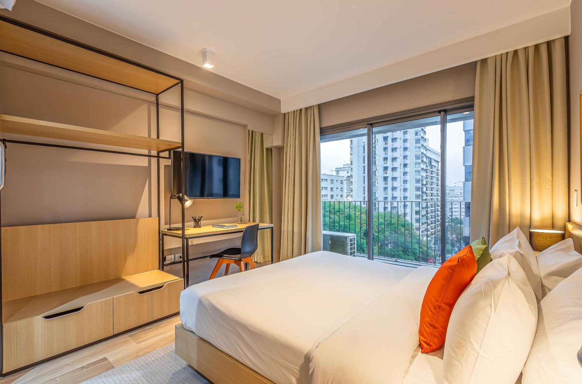 סאו פאולו Apartamentos Proximos Ao Masp E A Metros Da Estacao Consolacao E Avenida Paulista - Next Haddock חדר תמונה